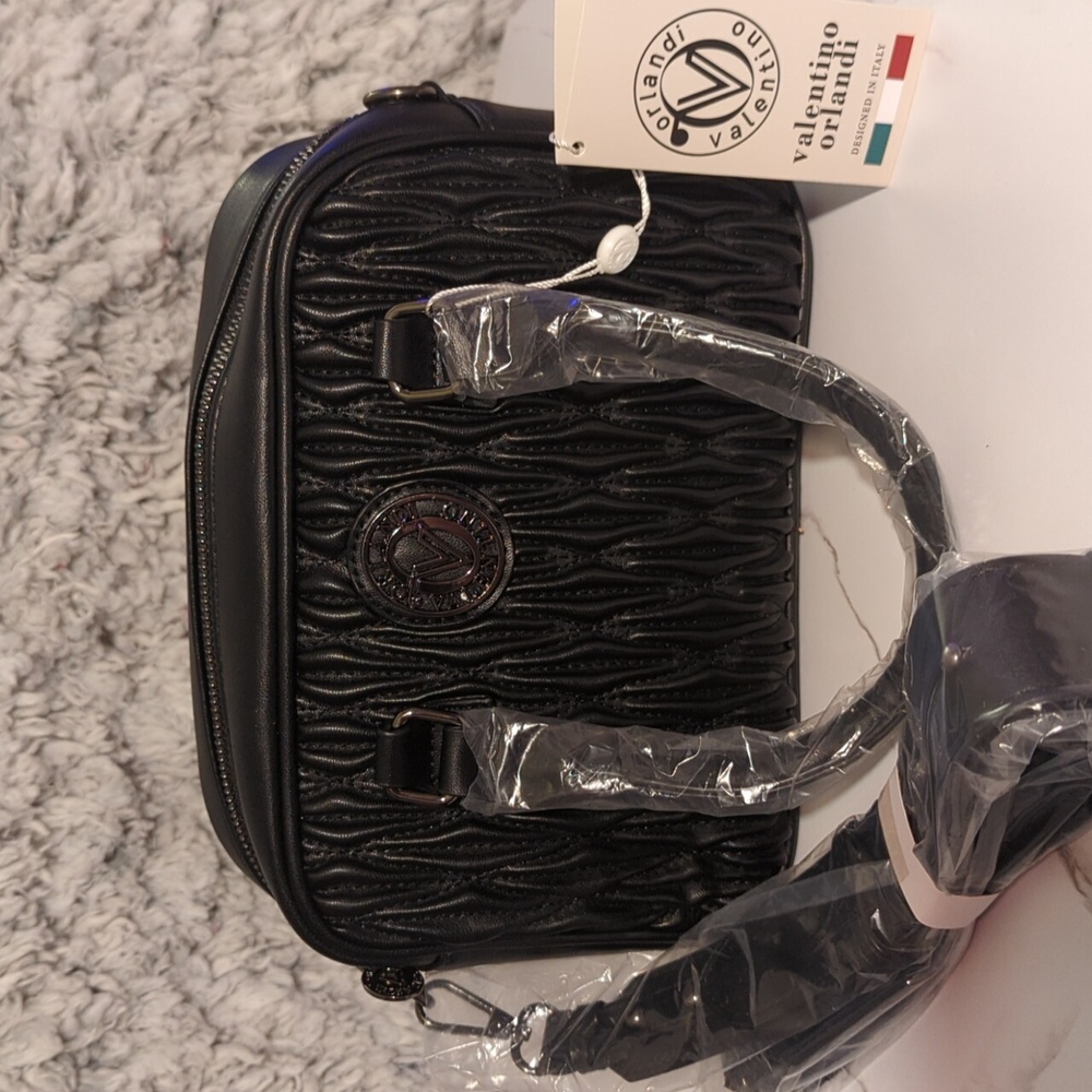 Valentino Orlandi Black Crossbody Bag